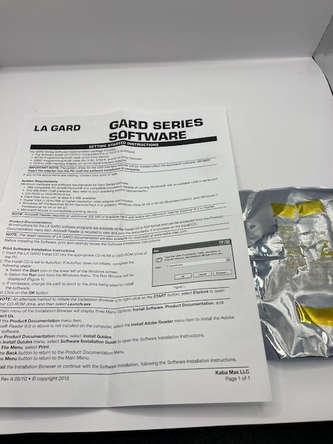 LA GARD Digital Lock Programmer Software ComboGard Pro with 3125 Interface cable