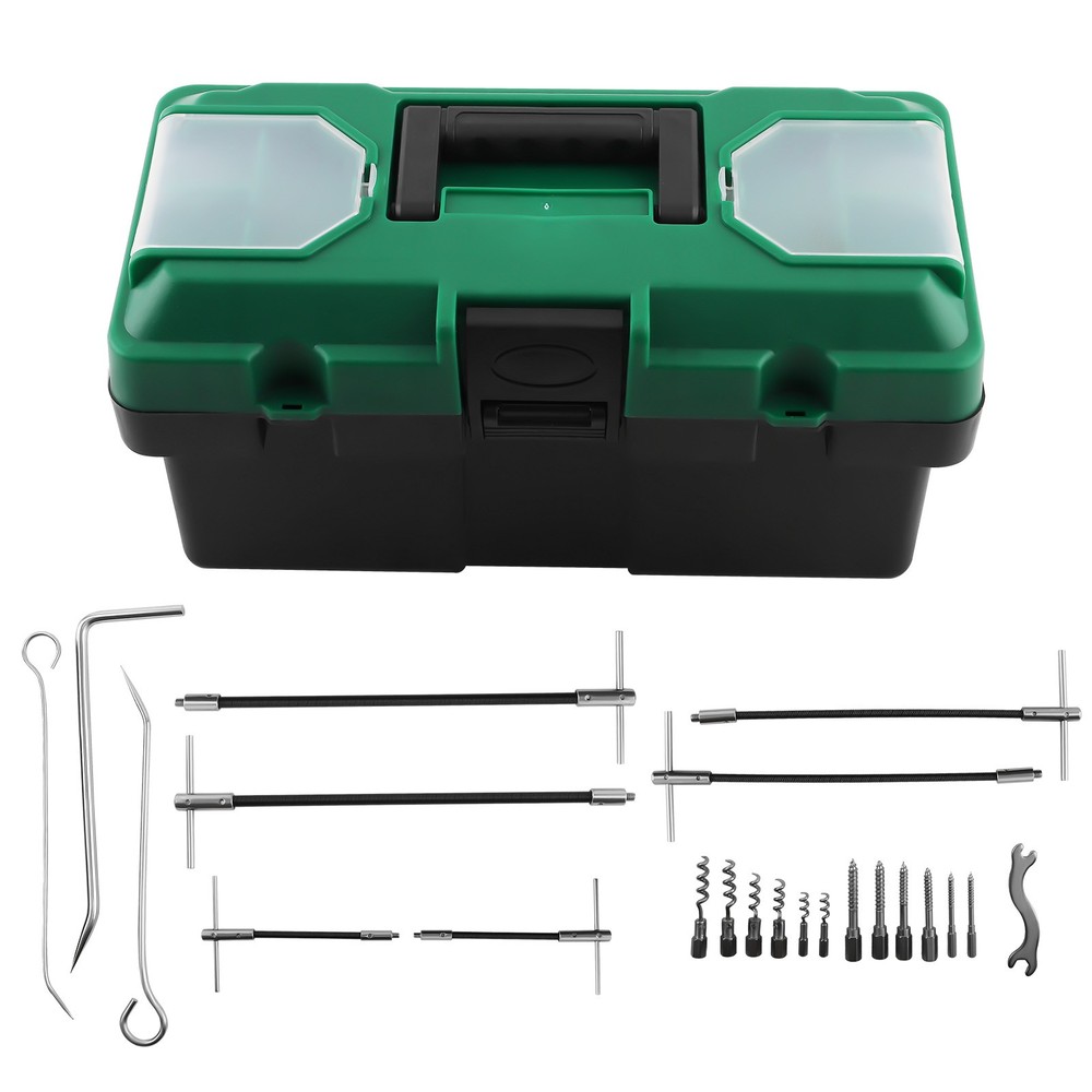 23pcs Packing Extractor Set, Flexible Shaft Corkscrew Pulling Hook Set