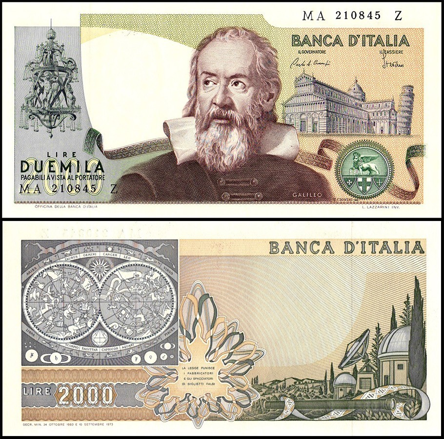 Italy 2000 Lire, 1983, P-103c, UNC