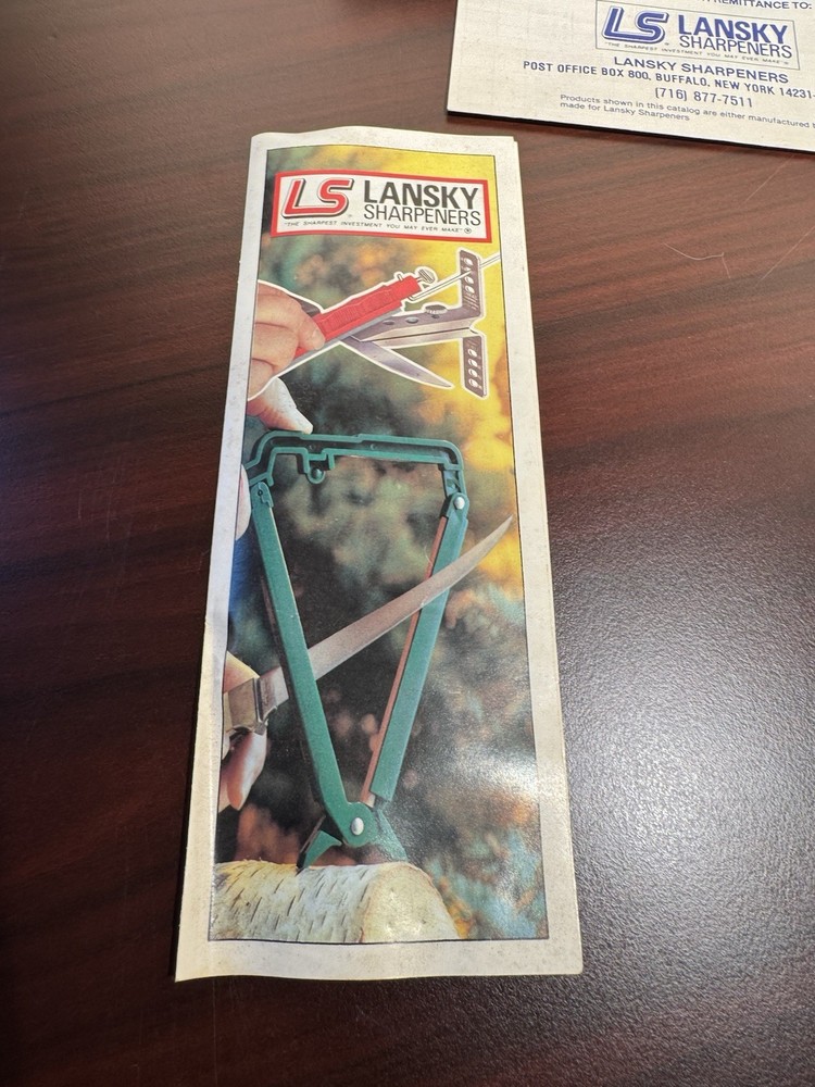 Lansky Knife Sharpening System Kit with 4 Stones, Case, & Instructions !!