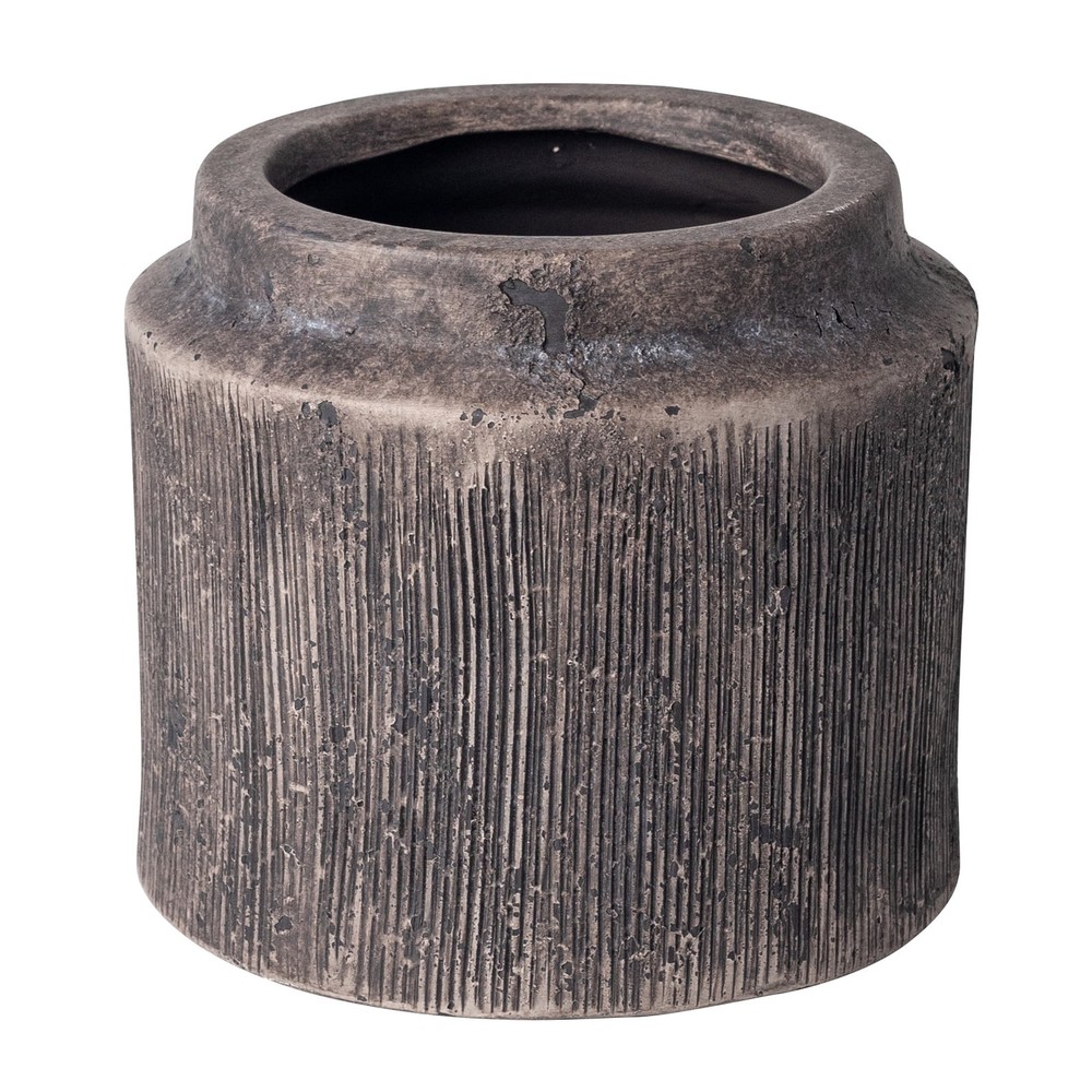(4 pack) Pottery 6" Alexander Ceramic Planter, Brown
