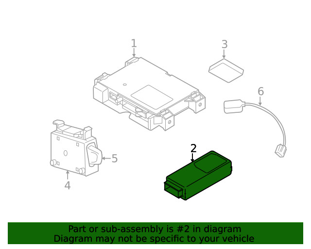 Genuine Volvo Mobile Phone Control Module 36011532