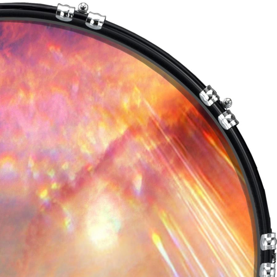 20" Custom Bass Kick Drum Front Head Graphic Graphical Devine Light