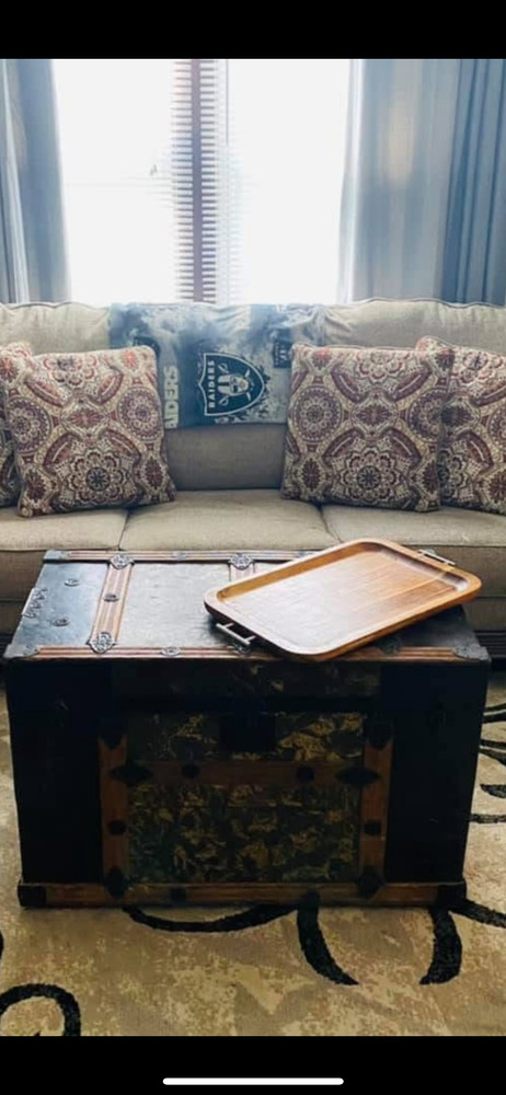 Antique steamer trunk