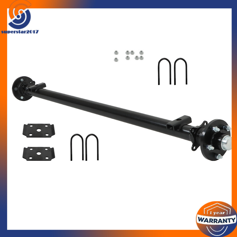 Trailer Axle 3500lbs 5lug Trailer, Cargo, Dump Utility Axle & U-Bolt Kit