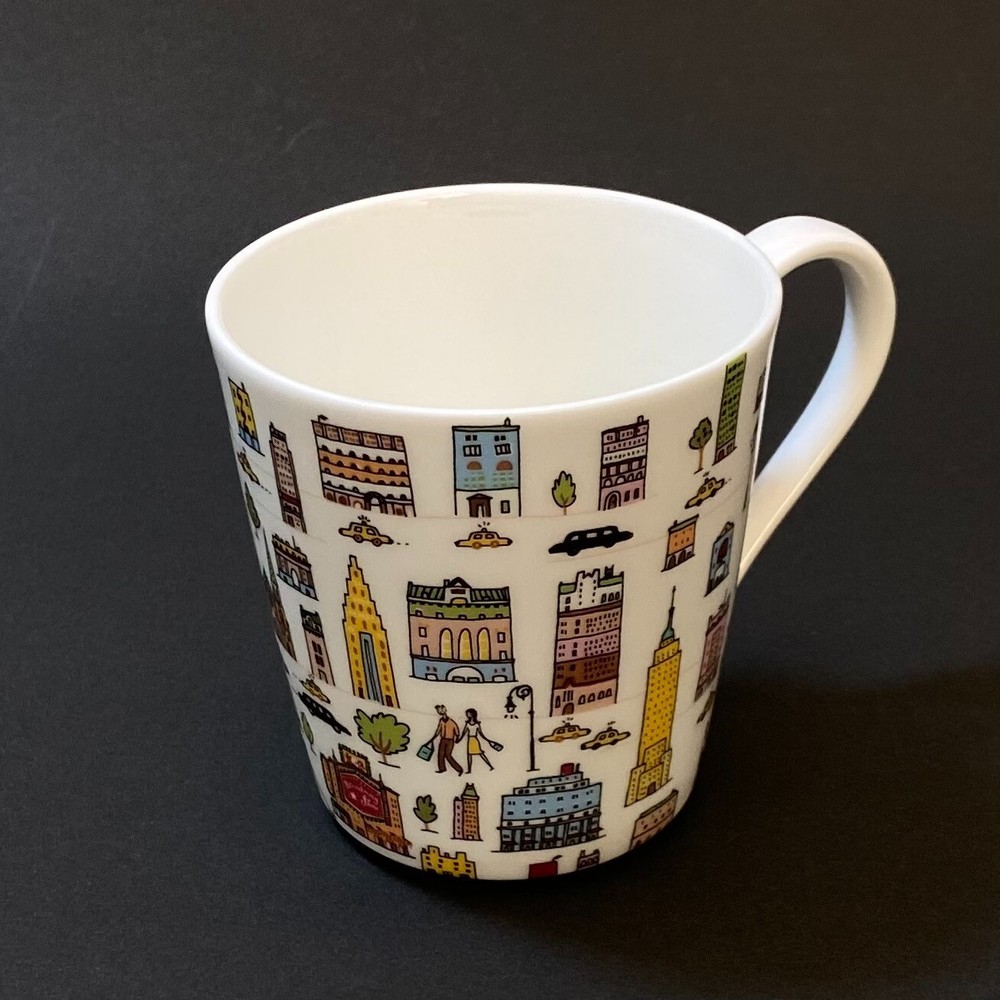 Tiffany & Co. 5th Avenue Bone China Mug Cup 2pcs Set Authentic 210ml with Box