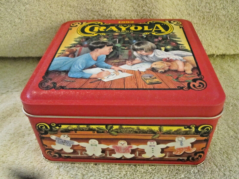 1992 Crayola Collectable Holiday Tin