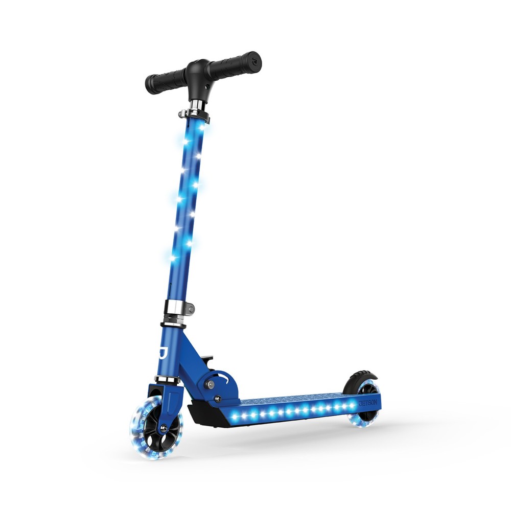 Jetson Kick Scooter w/LED Lights & Height Adjustable Handlebar, Blue (Open Box)