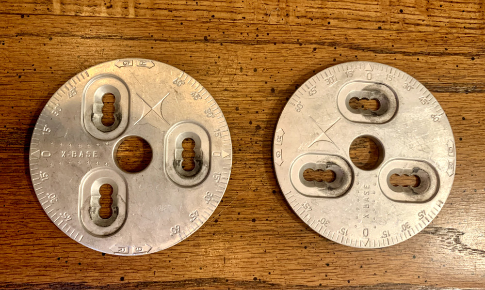Vintage Burton X base binding base plate