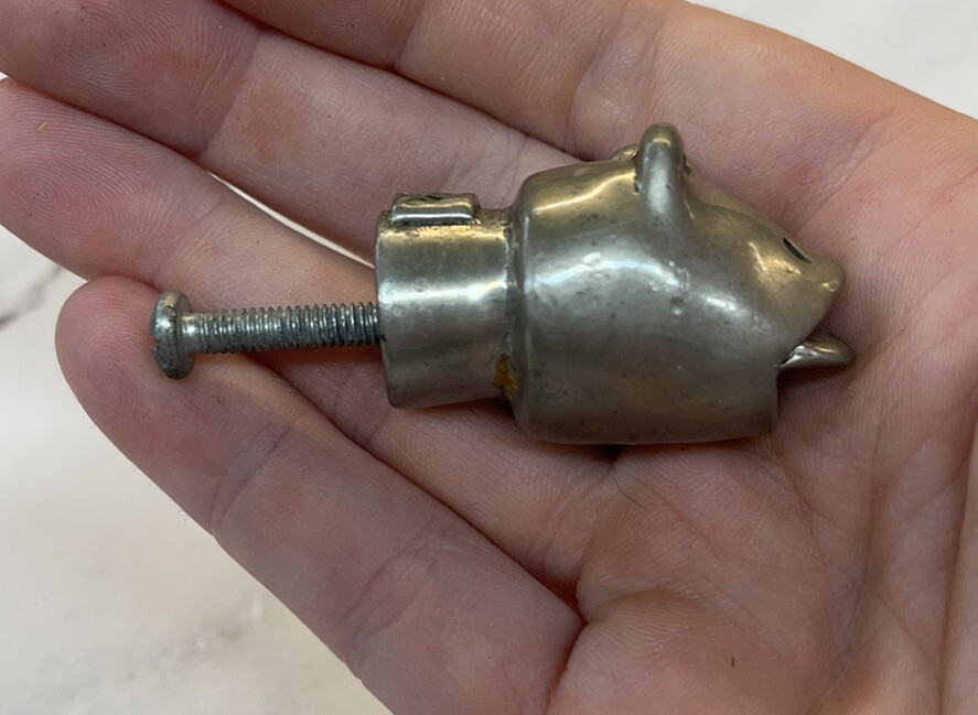 Original Pewter Roux Roux DOOR DRAWER PULL Frog