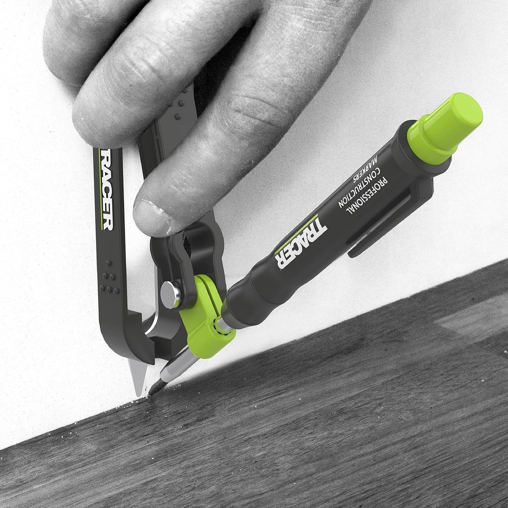 Engraving tool set comprising deep-hole pencil and replacement lead cartridge