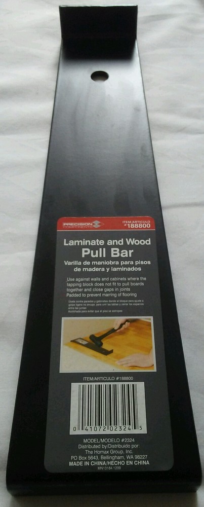 Precision Steel Pull Bar Laminate and Wood Floor Puller 11.5" Long