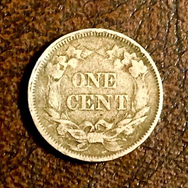 1858 Small Letters US Flying Eagle Cent cd