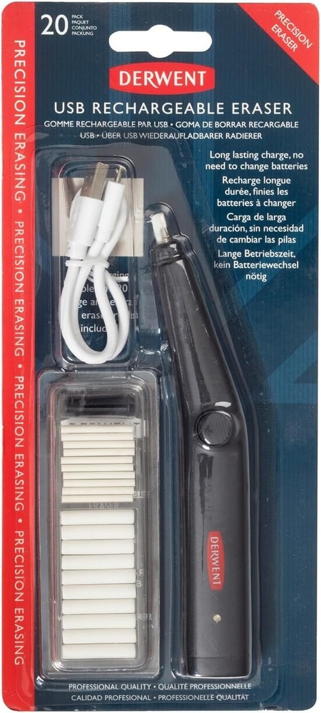 USB Rechargeable Eraser with 20 Refills