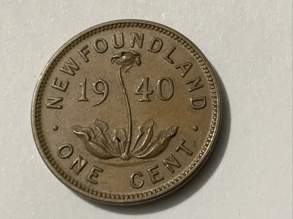 1940 Newfoundland Small Cent 5 Coins