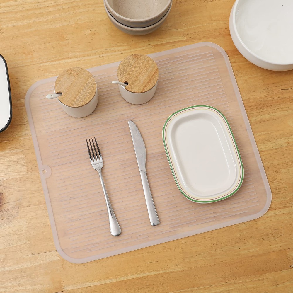 Silicone Dish Drying Mat for Multiple Usage,Easy clean,Eco-friendly,Heat-resi...