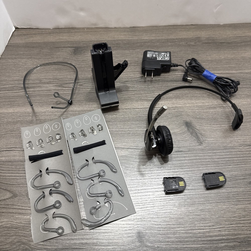 Plantronics WH500 Headset, Charge Base, 2 Batteries
