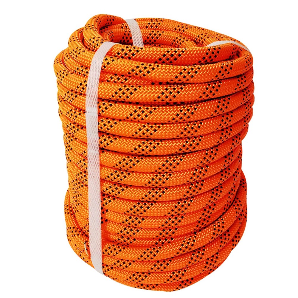 1/2" × 100' Double Braid Polyester Rope Bull Rope 6180Lbs Breaking Strength