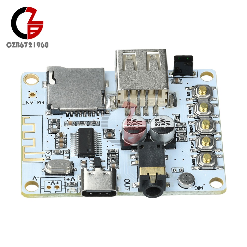 Audio Receiver Board Module Player Bluetooth 5.4 Lossless Decoder Module Type-C