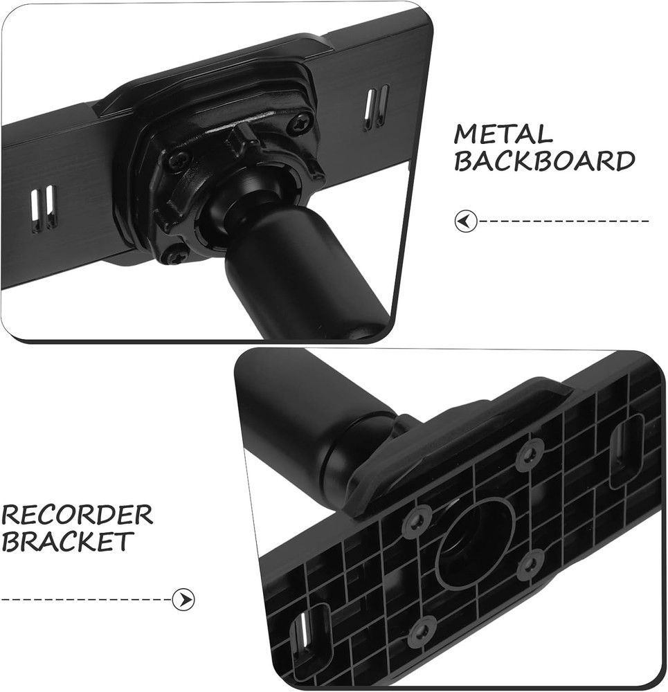 Compact Rearview Mirror Dash Cam Mount - Stabilizes Your Camera Effortlessly