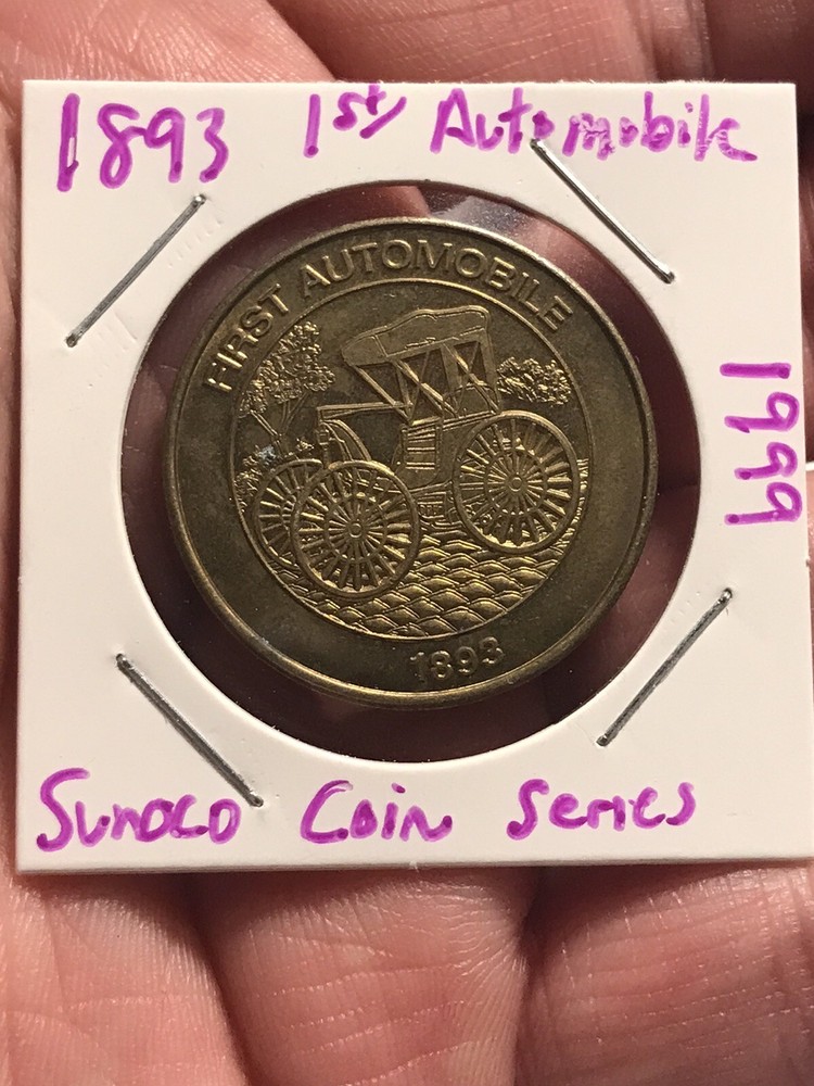 Advertisement Medal - Sunoco Coin Series - First Automobile