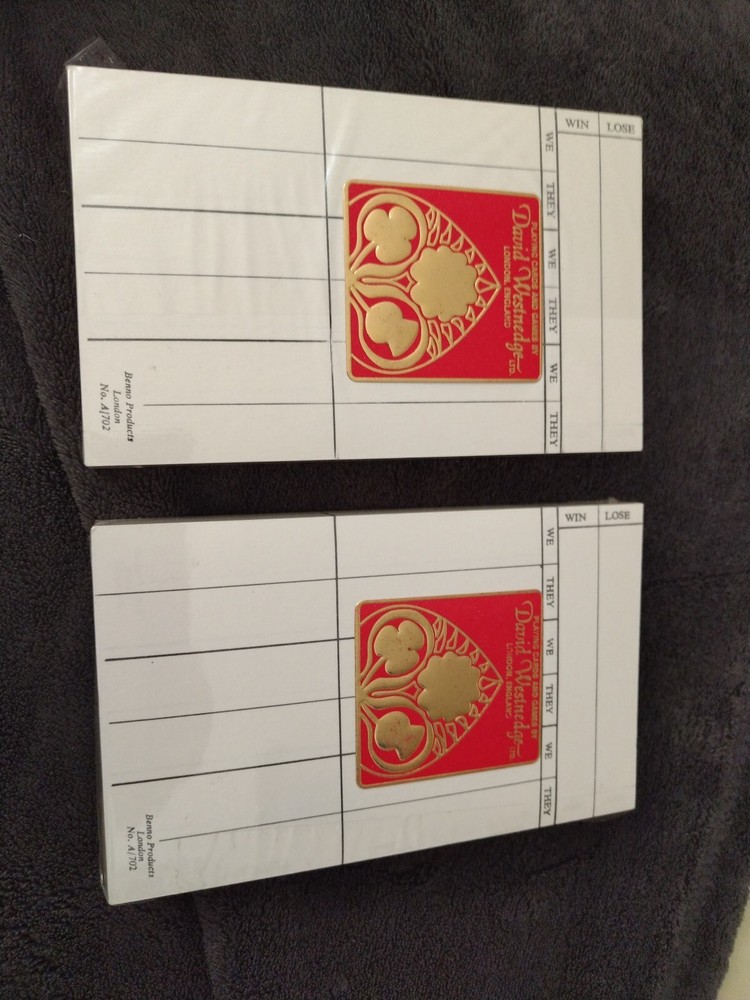 David Westnedge Bridge Score Cards(08)