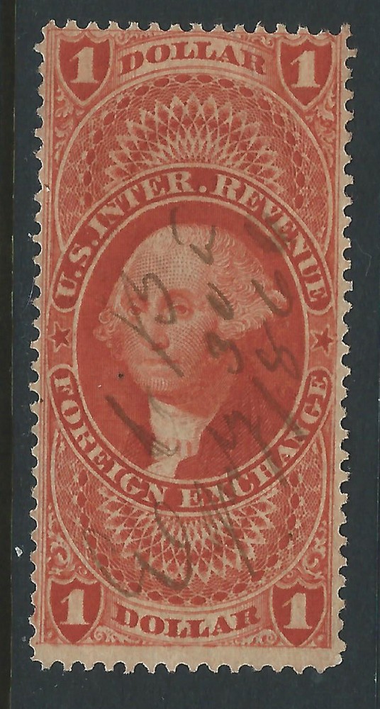 Bigjake: R68c, $1.00 Foreign Exchange - Left Frame double - 1st Revenue Issue