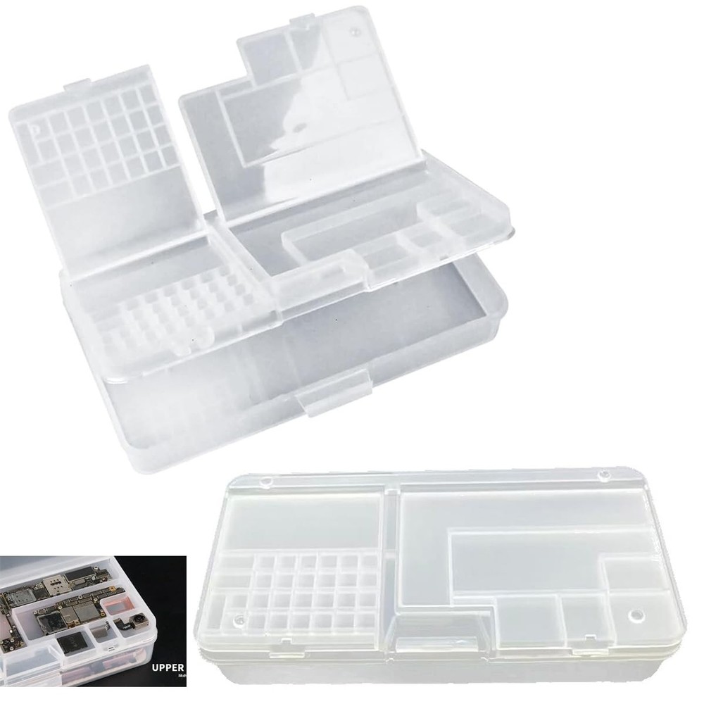 2 Pack Phone Repair Module Organizer Precision Component Storage Case Contain...