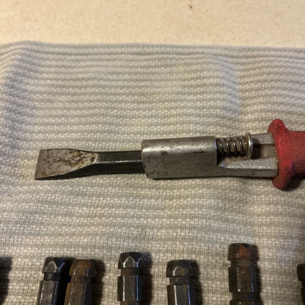 OTC 4605-01 11 Piece Interchangeable Quick Change Punch & Chisel Set