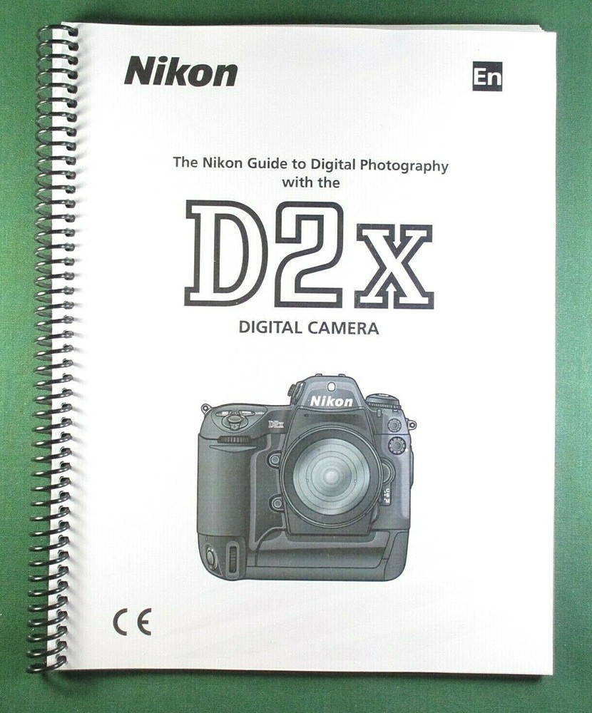 Nikon D2X Instruction Manual: 279 Pages & Protective Covers