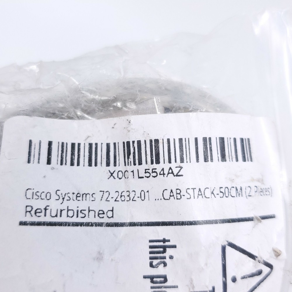 2 Cisco Systems 72-2632-01 41826 Stackwise Networking 50cm/0.5M Stacking Cable