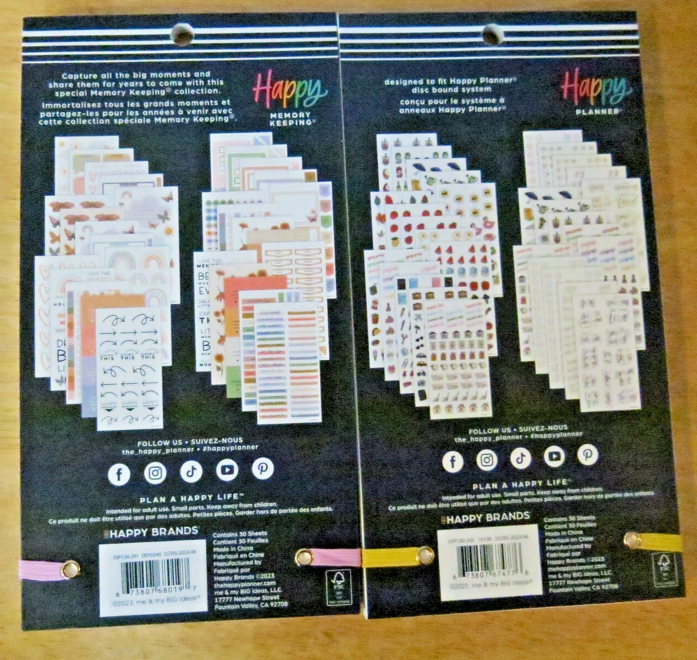 Happy Planner Sticker Book Lot 4 New