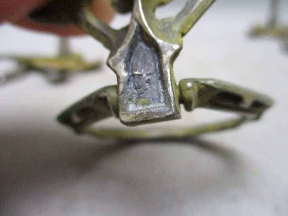 Antique Victorian Drop Ring Drawer Pulls Drop Knobs Cabinet Lot of 3