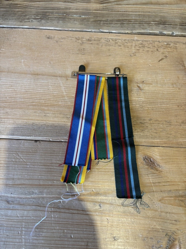 Military Brooch With Ribbons