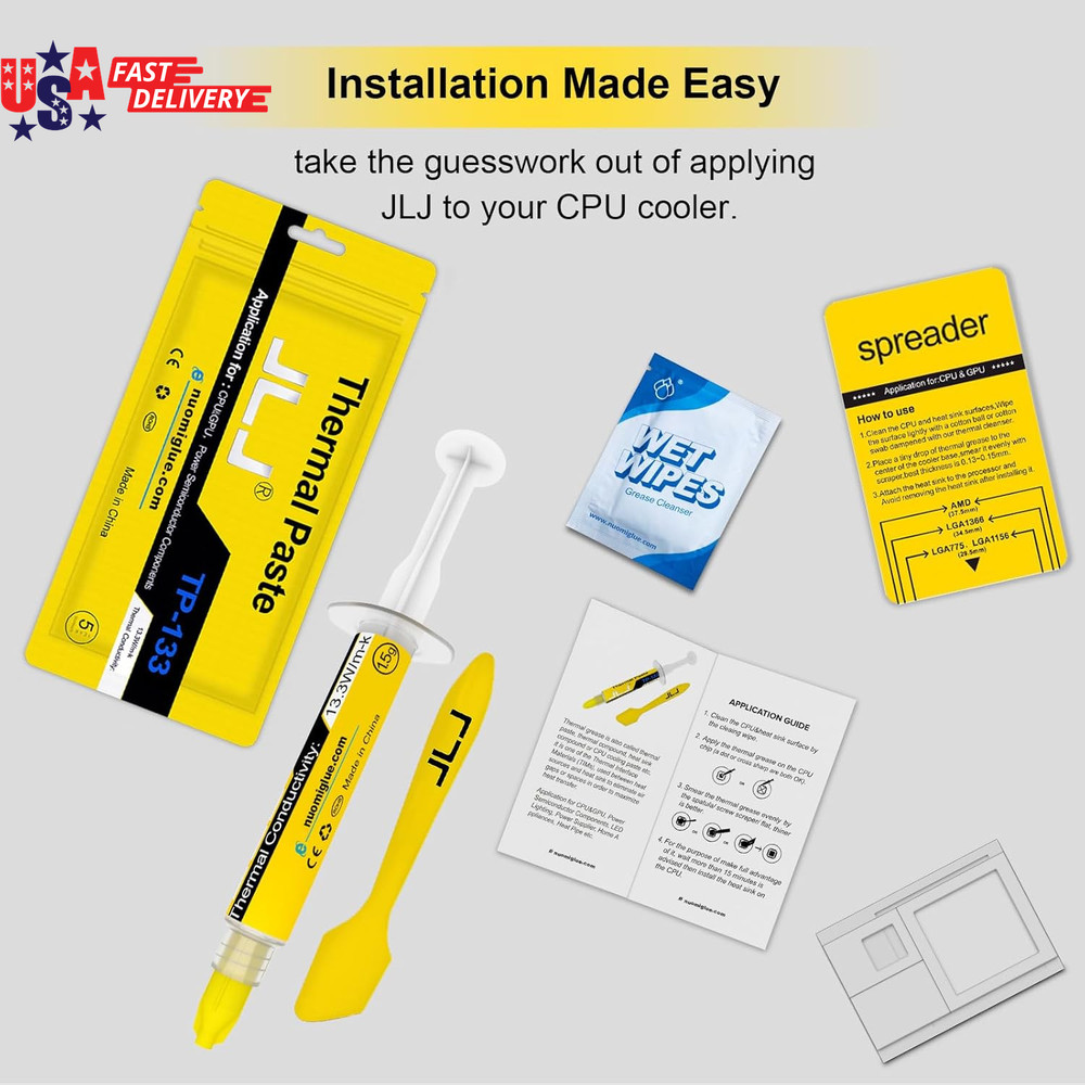 Thermal Paste 1.5G High Performance Silicon Grease Compound for CPU & Heatsink