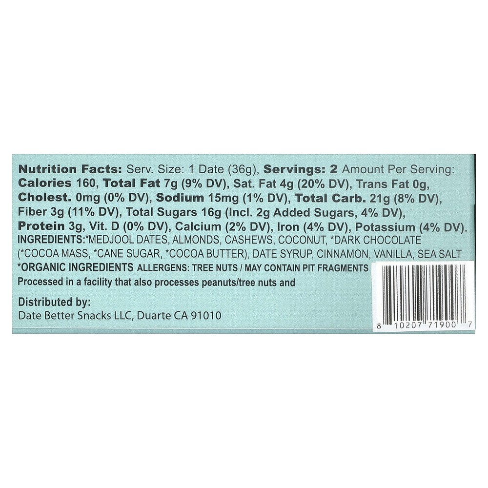 Ground Up, Dates, Snickerdoodle Cookie, 2.4 oz