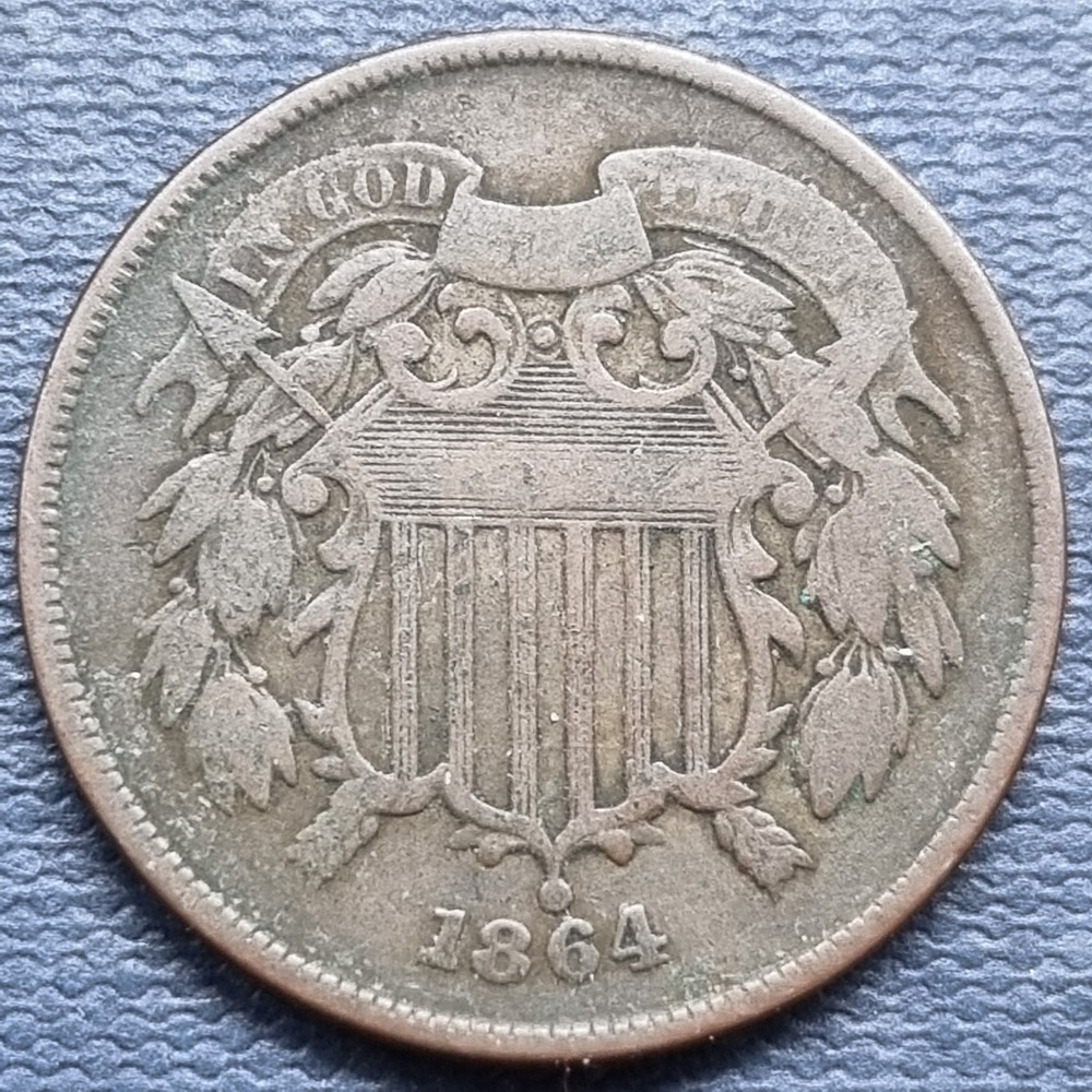 1864 Two Cent Piece 2c Better Grade #94289