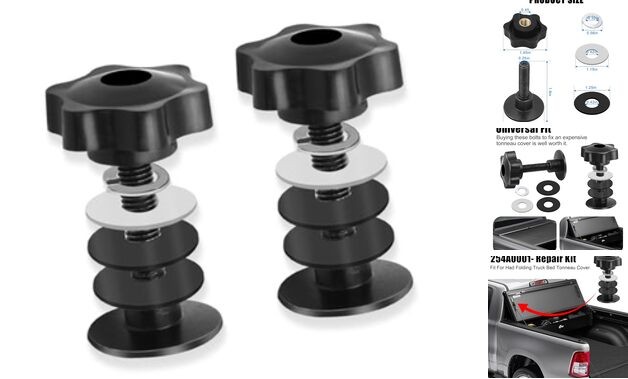 2 Pack 254A0001 Tonneau Cover Clamp Service Kit, Elevator Bolt Assembly for