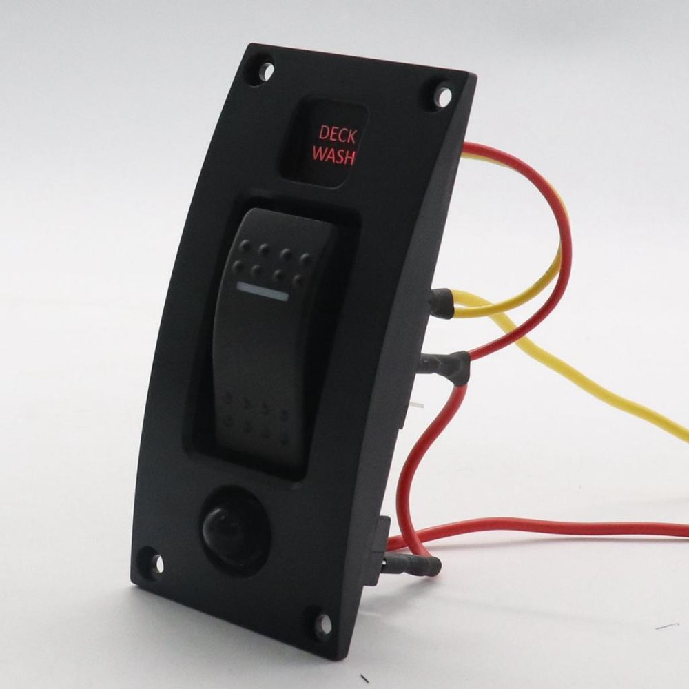 Deck Wash Rocker Switch Panel LED Washdown controller