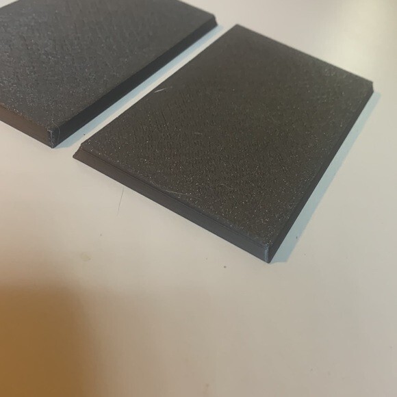 Pack of 2 60mm x 100mm Rectangle Solid Top Warhammer Wargames Bases