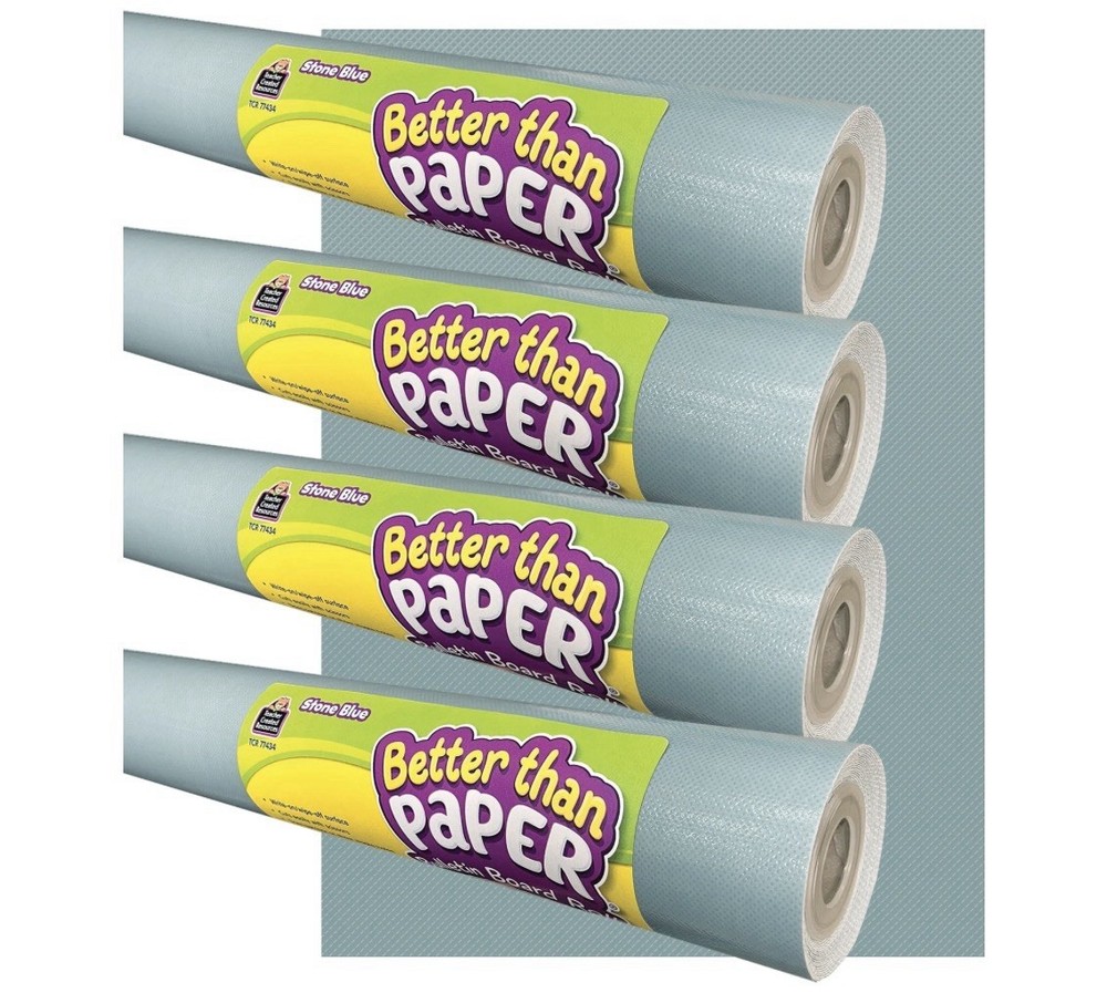 Stone Blue Better than Paper Bulletin Board Roll - 4 Pack