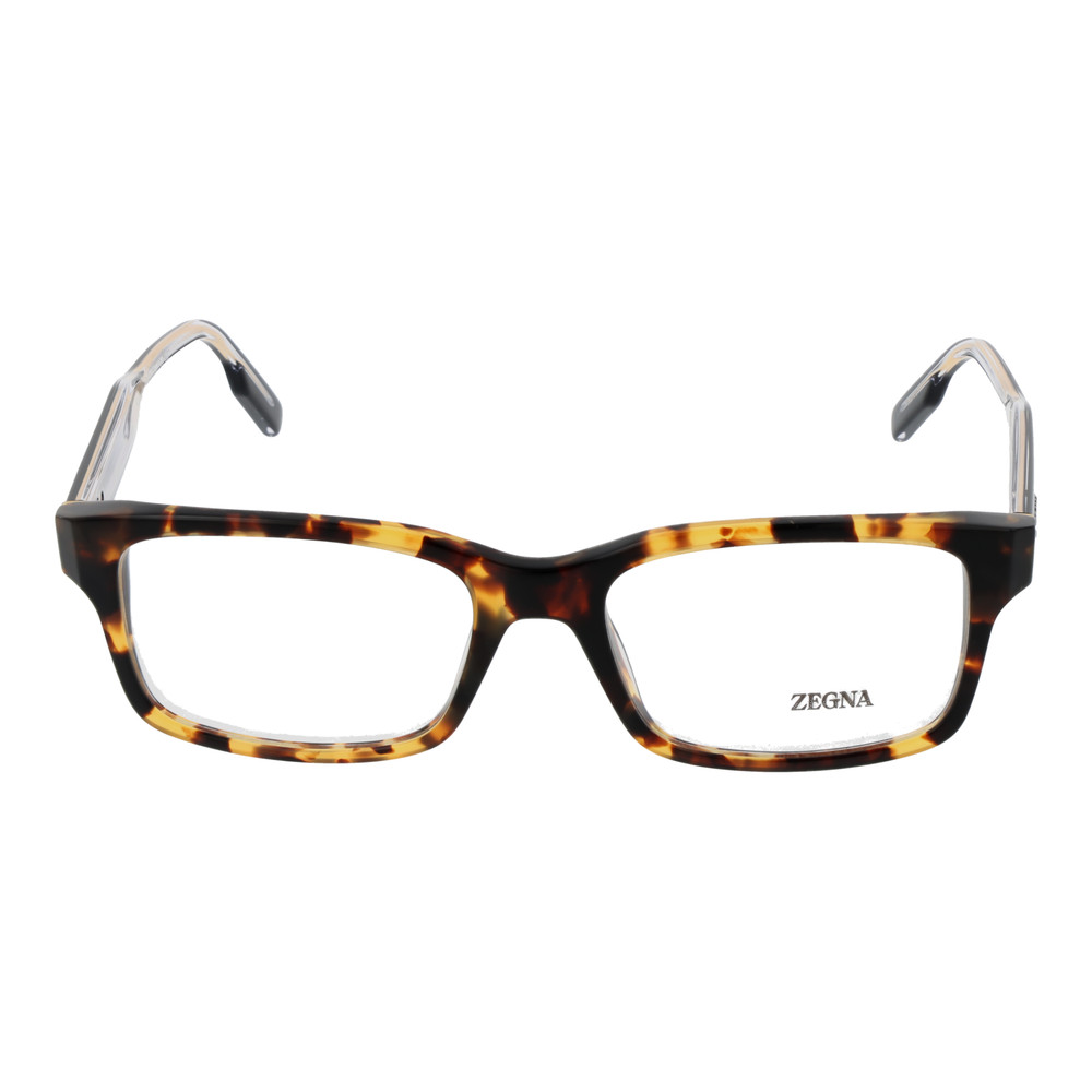 Ermenegildo Zegna Eyeglasses EZ5254 054 Brown Rectangular Acetate Frames 54mm