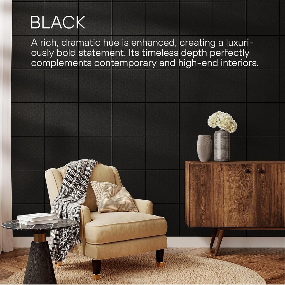 Black Solid Felt Panels for Stylish and Functional Bulletin Board Arrangements