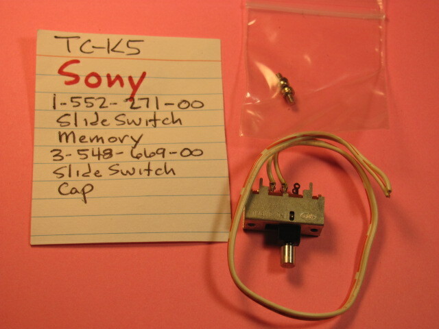 📈SONY 1-552-271-00 MEMORY SLIDE SWITCH TC-K5 STEREO CASSETTE DECK