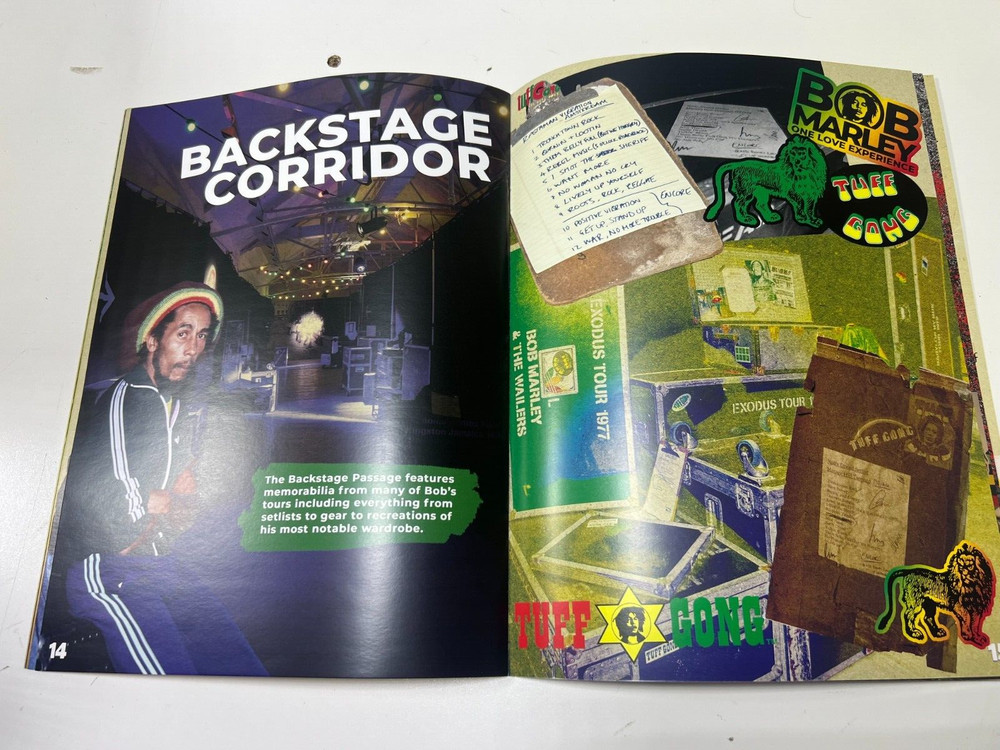 BOB MARLEY ONE LOVE EXPERIENCE BOOK PROGRAM NEW!! ORIGINAL, OFFICIAL
