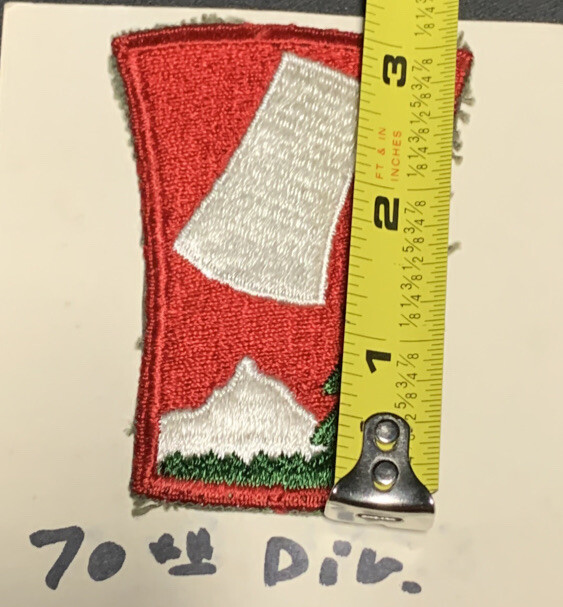 U S Army 70th Division Patch