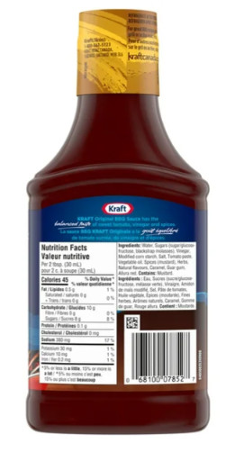 Kraft BBQ Sauce, Original, 455mL (2 Pack)
