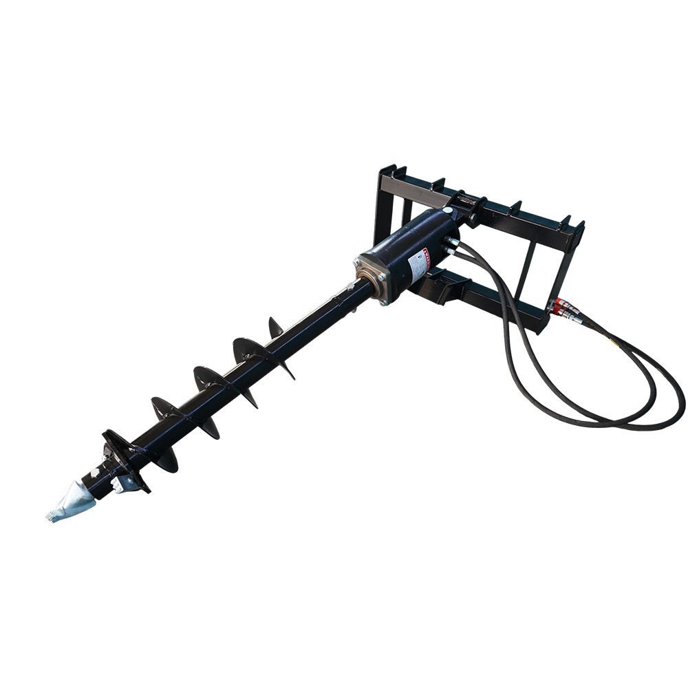 Compact Wheel Loader Post Hole Auger Drive with 9'' auger bit