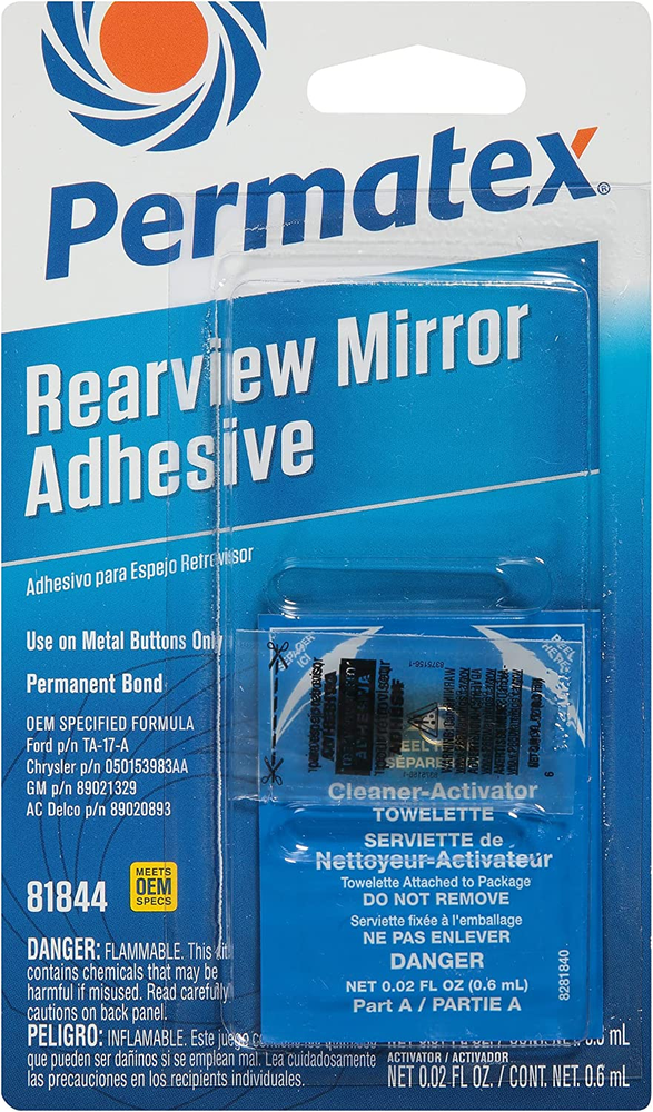 Rearview Mirror Permanent Bond Adhesive Glue For Metal Button Windshield Mount