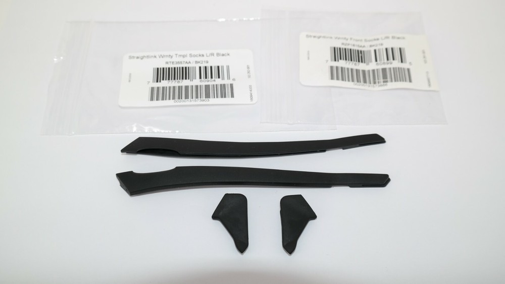 AUTHENTIC Oakley BLACK Earsocks Kit fits STRAIGHTLINK OO9331 Replacement Part